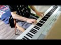 Practising the first movement of Mozart's piano sonata in A minor