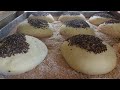 A different way of baking lavash bread: baking lavash bread in an Iranian bakery