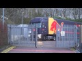 Red Bull Racing Trucks. Packed up and heading to Formula One's first test in Barcelona