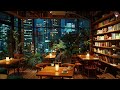 Happy Morning & Relaxing Sweet Jazz Music in Bookstore Cafe Ambience for Work, Study, Relax