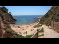 [4K] Walking Tossa de Mar Medieval Old Town (Vila Vella)