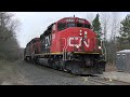 Rare SD40-2W and C40-8CM on the CN Transfer