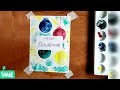 easy watercolour Christmas card / diy Christmas card tutorial / for beginners / merry Christmas card