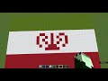 I Made Flag of Iran Pixel Art / Hice la bandera de Irán Pixel Art (Minecraft)