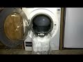 Experiment - Extremely Overfilled with Water, Balloon and Door Opening - Washing Machine