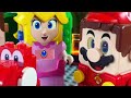 Lego Mario enters the Nintendo Switch game to save Peach from Bowser! Will he succeed? #legomario