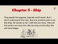 Learn English Through Stories Level 1| Robinson Crusoe - Chapter 5 - Ship | Interesting Story.