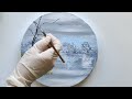 Jak namalować łatwy pejzaż na płótnie farbami akrylowymi | Easy acrylic painting landscape tutorial