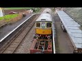 CLASS 33 DIESEL ASSEMBLES A  TIDY TRAIN AND DEPARTS FROM WILLITON STATION WSR 22 MARCH 2024