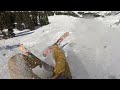 Snow Blading Arapahoe Basin's East Wall