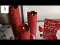 From Pringles Can to Beautiful Faux Glittered Candles - Valentine's Day Decor Glam Ideas ❤️❤️