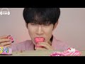 ASMR ICE CREAM PINK PORORO JELLY RECIPE PARTY 직접 만든 핑크 뽀로로 꿀젤리 먹방 DESSERTS MUKBANG EATING SOUNDS