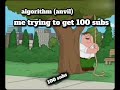 me trying to get 100 subs