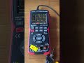 Using handheld scope to check a Delorean frequency valve (Lamda control)