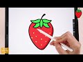 How To Draw Fruits  - easy drawing, coloring pages