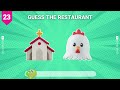 Guess the Fast Food Restaurant by Emoji  🍕🍟🍗 |  Quiz Main