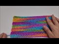 EASY Crochet Stitch For Blankets And Scarfs ONE ROW REPEAT / Extended Single Crochet Stitch Tutorial