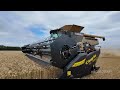 Claas Lexion Combines Harvesting Wheat