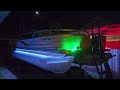 2010 21' SunTracker Fishin' Barge with new rgb strip lights #2