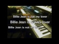 Billie Jean (lyrics) Michael Jackson piano