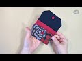 You can easily make a mini wallet with zippers and pockets in this way