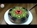 Glass Cake |Jelly Fruit Cake | Jelly Fruit Cake With Agar Agar | Fruit Jelly Cake | Transparent Cake