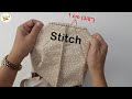 How to make a cute bag from a rectangular piece of cloth | Easy Sewing Tutorial