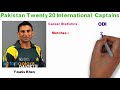 All Pakistani Twenty20 Match Captains 2006-2018 | Pakistan National Cricket Team Captains