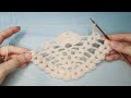 شال كروشيه مثلث جديد وراقي/crochet shawl