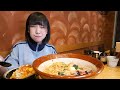 [Big Eating] Super Rich!! I ate Iekei Ramen and Mentaiko Egg Rice