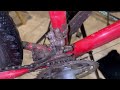 Dirty ride on a retro mountain bike Atala Trophy