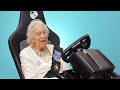 THE QUEEN PLAYS F1 GAME FOR THE FIRST TIME! | School of Veloce