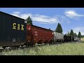 [Train Simulator] Blue PanAm SD40-2, pair of GP40-2 & fright train
