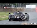 Pagani Huayra R LOUD V12 Engine Sounds! Start Up, Revs, Driving! @ 2024 Goodwood Festival of Speed!