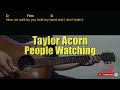 Taylor Acorn - People Watching Guitar Chords cover