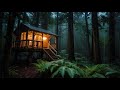 Sleep Tight to 8 Hours of Calming Rain in Dense Forest on Treehouse | White Noise