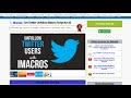 Twitter Unfollow iMacro Script Working Live