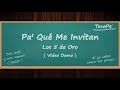 Pa' Que Me Invitan - Los 5 de Oro - Cover #038