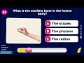 🧠 Can You Pass This Human Body Quiz? 🧍💪🧬 General Knowledge Quiz