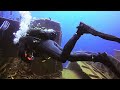 Scuba diving the wreck Um el Faroud in Malta