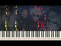 Jujutsu Kaisen Season 2 OP - Where Our Blue Is - Hard Piano Tutorial【Piano Arrangement】