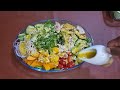 How to make healthy and delicious chicken mango avocado salad ar home.