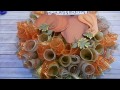 Fall Mesh Loop Wreath Tutorial 2015