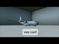 Turboprop Flight Simulator (TFS) Visiting C-130 concept plane in Factory airport hangar