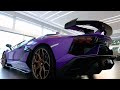 Lamborghni Aventador SVJ in Viola Pasifae [4K]