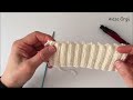 2 Düz 2 Ters Lastik Örgüde İğne ile Esnek İlmek Kapatma Tekniği | Italian Bind Off 2x2