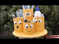 Pen  pencil holder | best out of waste from plastic bottle | how to make pen pencil holder