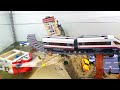 Lego Dam Breach Experiment - Mini lego city tsunami Train Crash Into Water