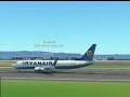 Infinite flight Ryanair 737-800 Butter Landing.