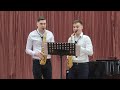 Devienne F., Sonata nr. 2 pentru două saxofoane (p. I, Allegro)